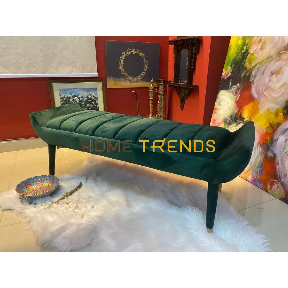 Olive Velvet Bench Benches & Stools