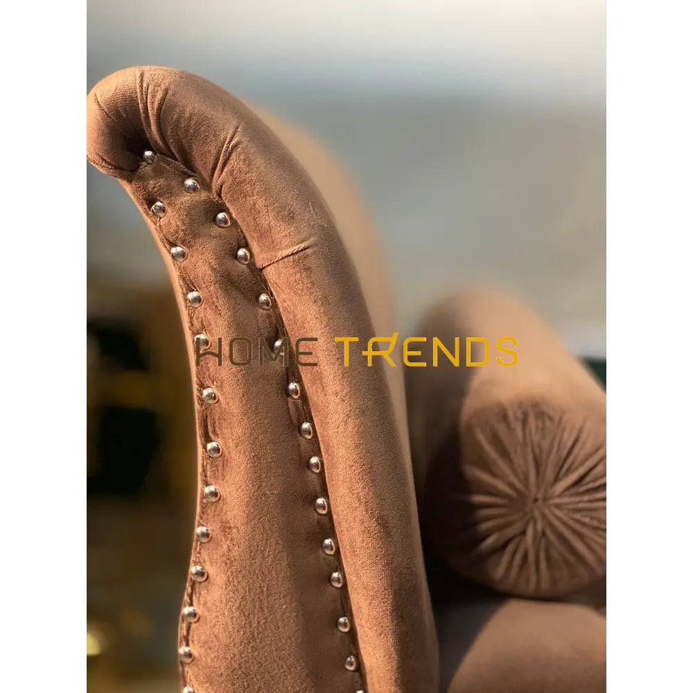 Oxford Brown Velvet Bench Benches & Stools