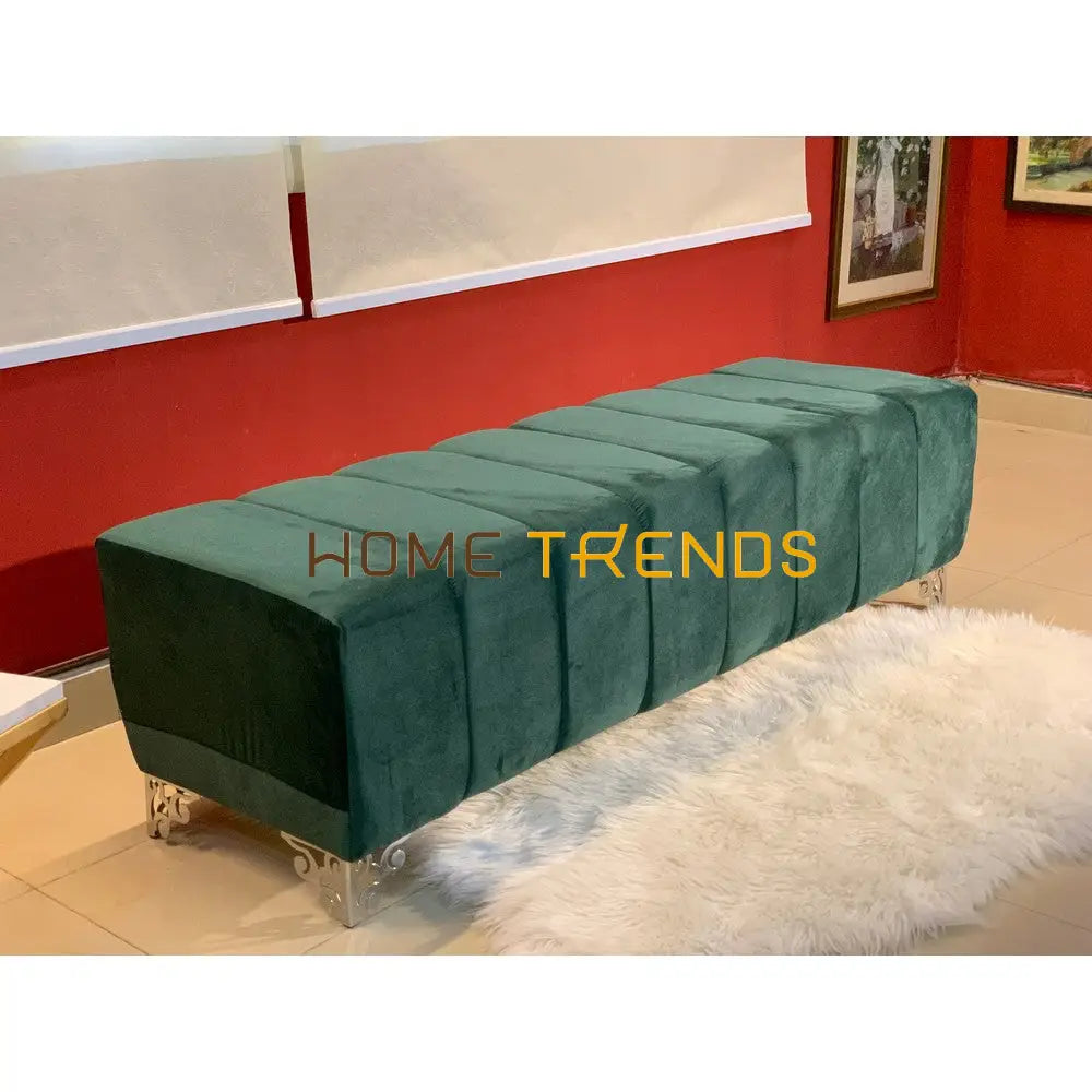 Passions Green Velvet Bench Benches & Stools