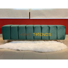 Passions Green Velvet Bench Benches & Stools