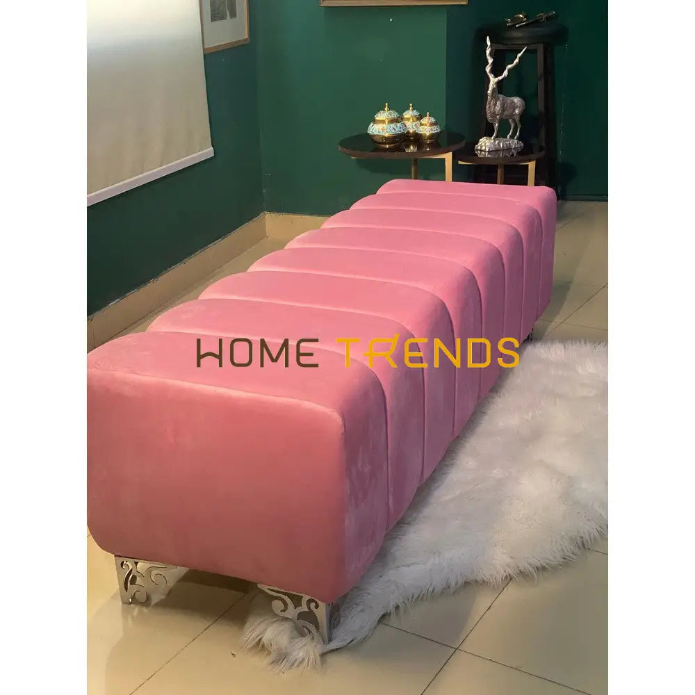 Passions Pink Velvet Bench Benches & Stools