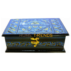 Rectangular Blue Naqshi Jewellery Box Jewelry Boxes