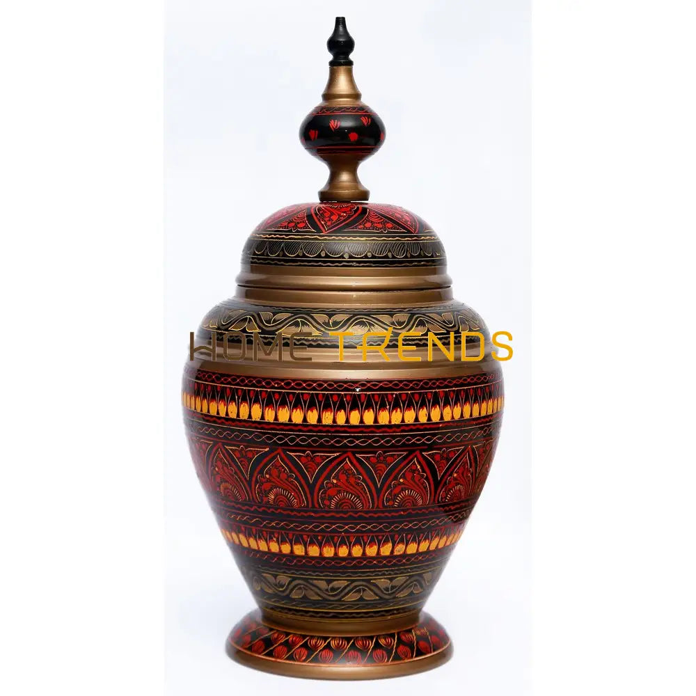 Red Extra Large Nakshi Candy Jar Jars