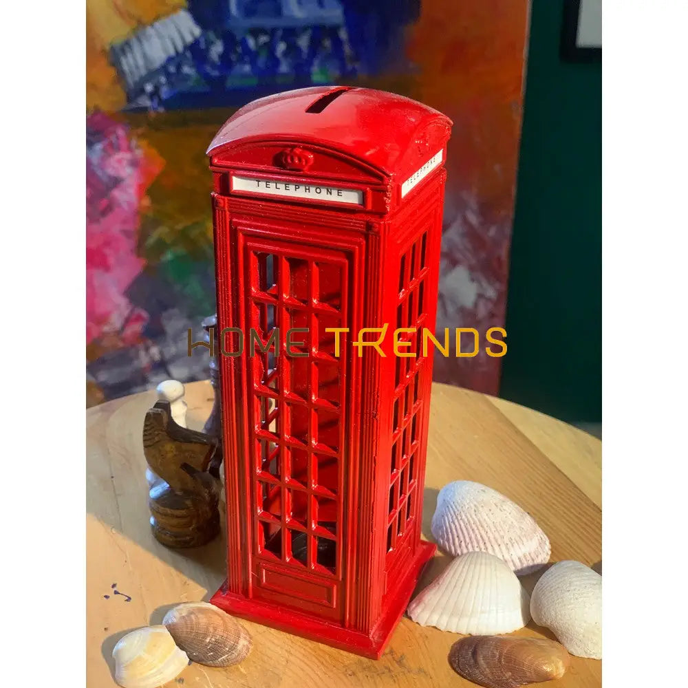 Red London Large Telephone Booth Model Sculptures & Monuments