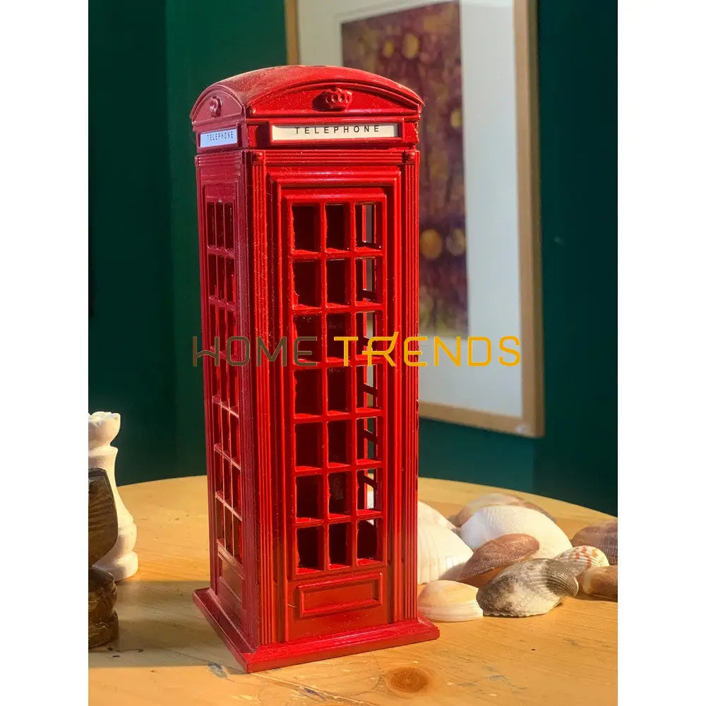 Red London Large Telephone Booth Model Sculptures & Monuments