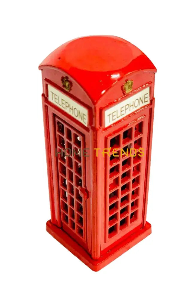 Red London Small Telephone Booth Model Sculptures & Monuments