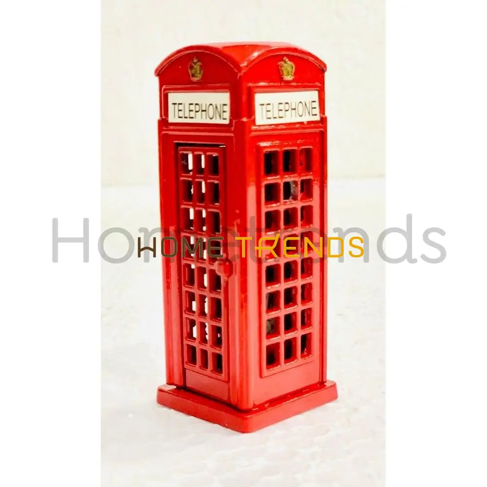 Red London Small Telephone Booth Model Sculptures & Monuments