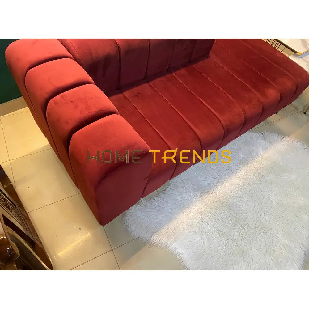 Signature Maroon Velvet Sofa Sofas