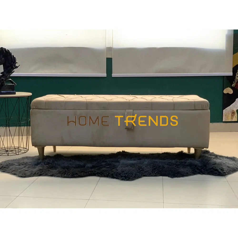 Sophie Off White Storage Bench Golden Benches & Stools