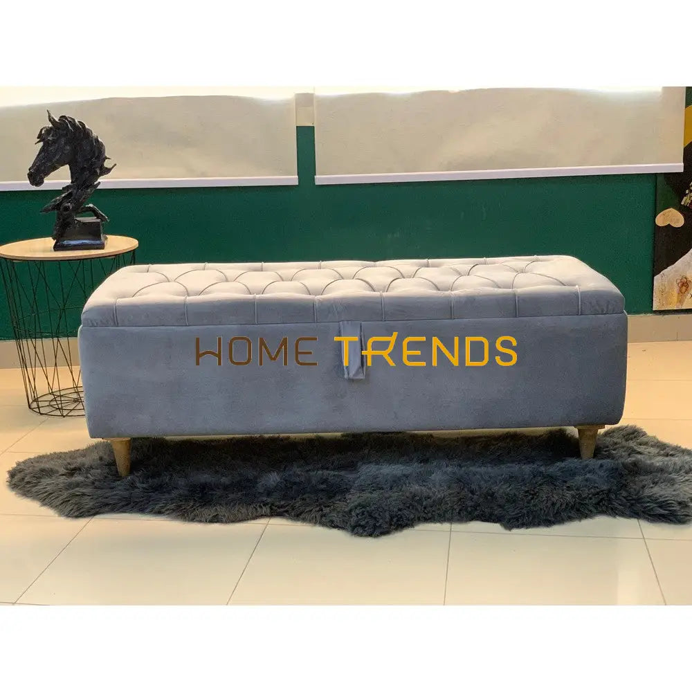 Sophie Off White Storage Bench Gray Benches & Stools