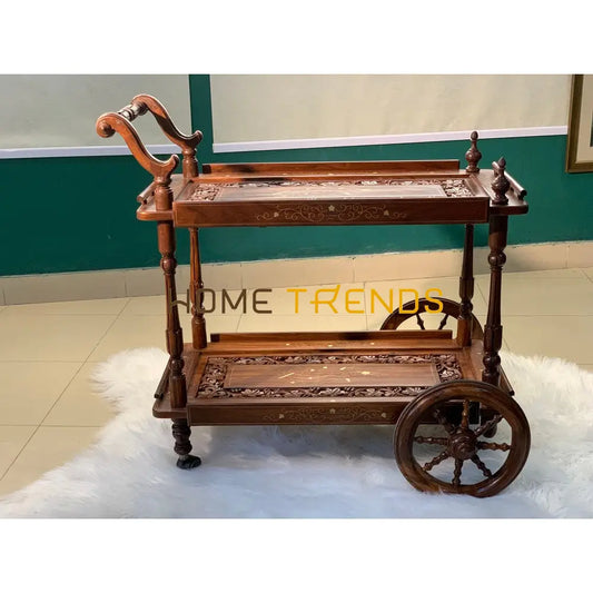 Spencer Hand Carved Tea Trolley