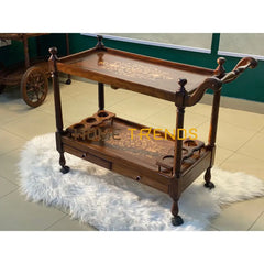 The Royal Solid Wood Tea Trolley