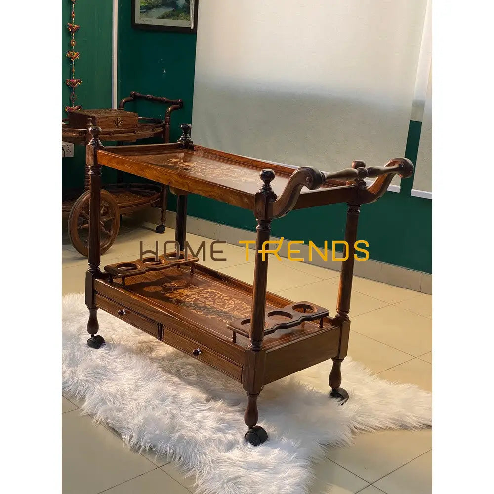 The Royal Solid Wood Tea Trolley