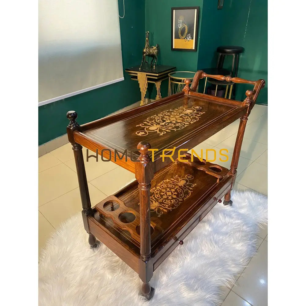 The Royal Solid Wood Tea Trolley
