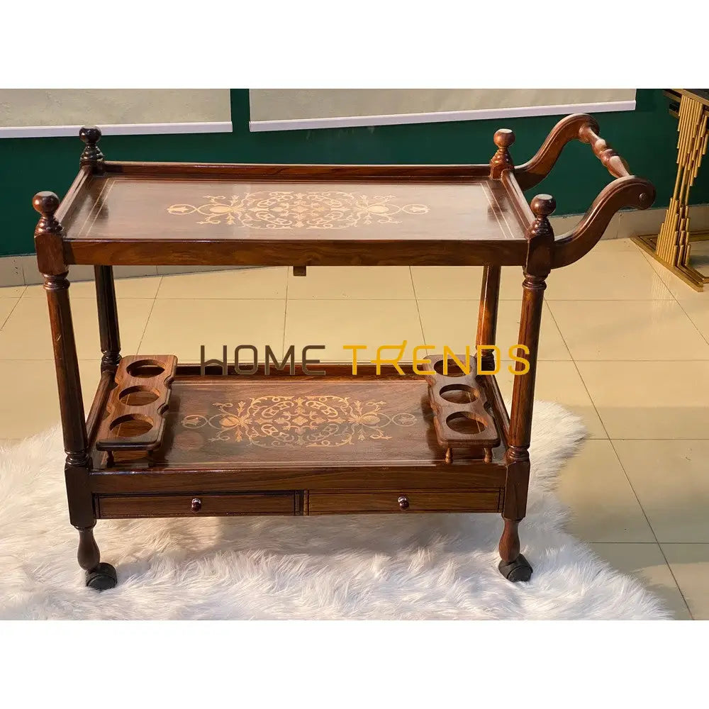 The Royal Solid Wood Tea Trolley