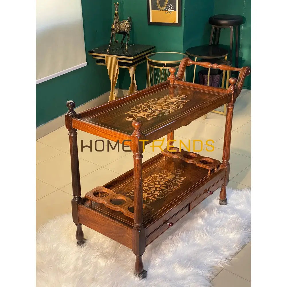 The Royal Solid Wood Tea Trolley