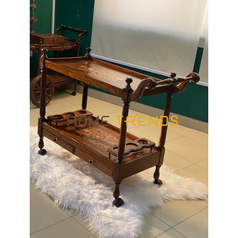 The Royal Solid Wood Tea Trolley