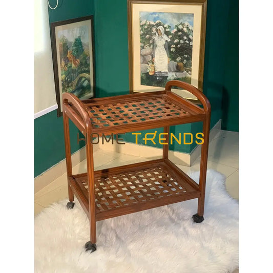 Tia Mesh 2 Tier Tea Trolley