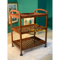 Tia Mesh 3 Tier Tea Trolley