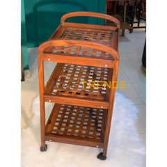 Tia Mesh 3 Tier Tea Trolley