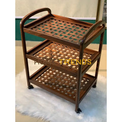 Tia Mesh 3 Tier Tea Trolley