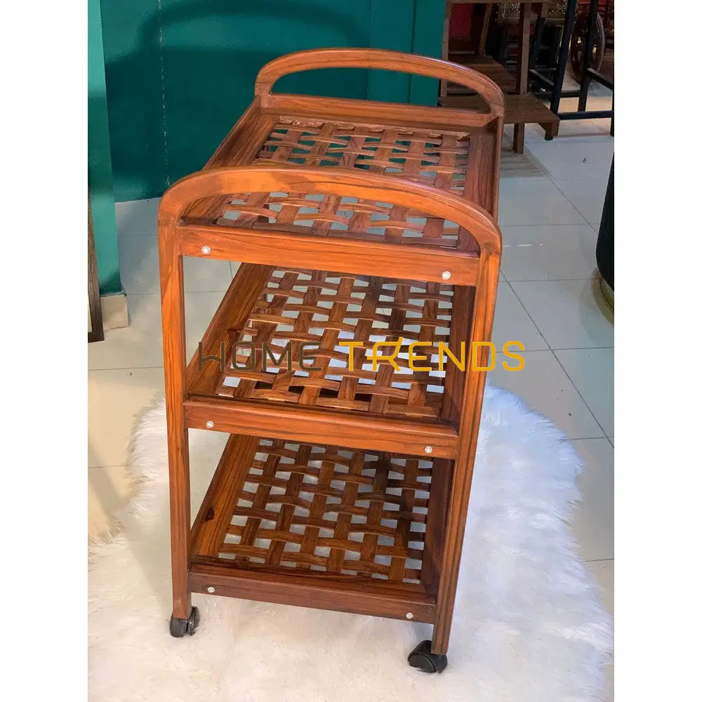 Tia Mesh 3 Tier Tea Trolley