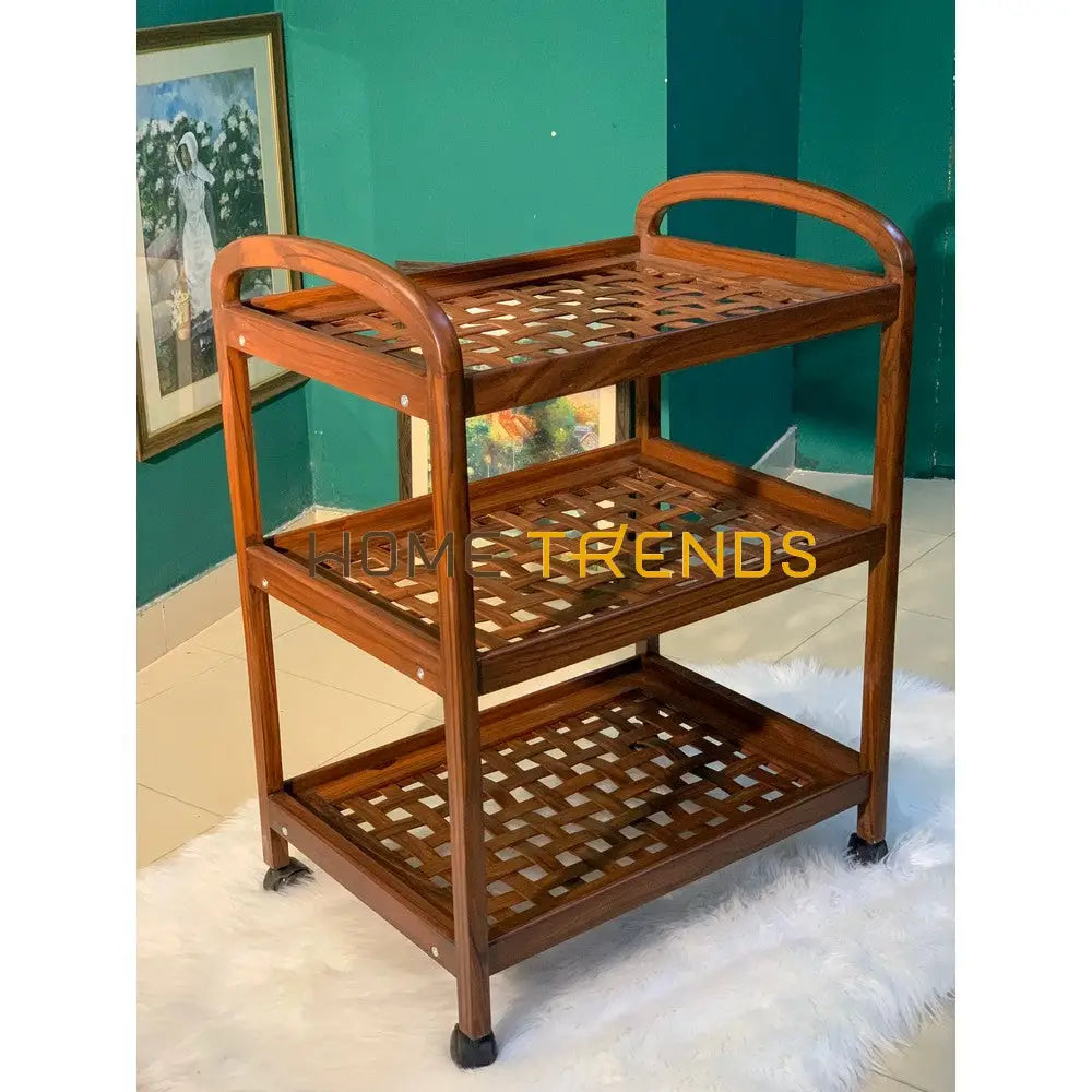 Tia Mesh 3 Tier Tea Trolley