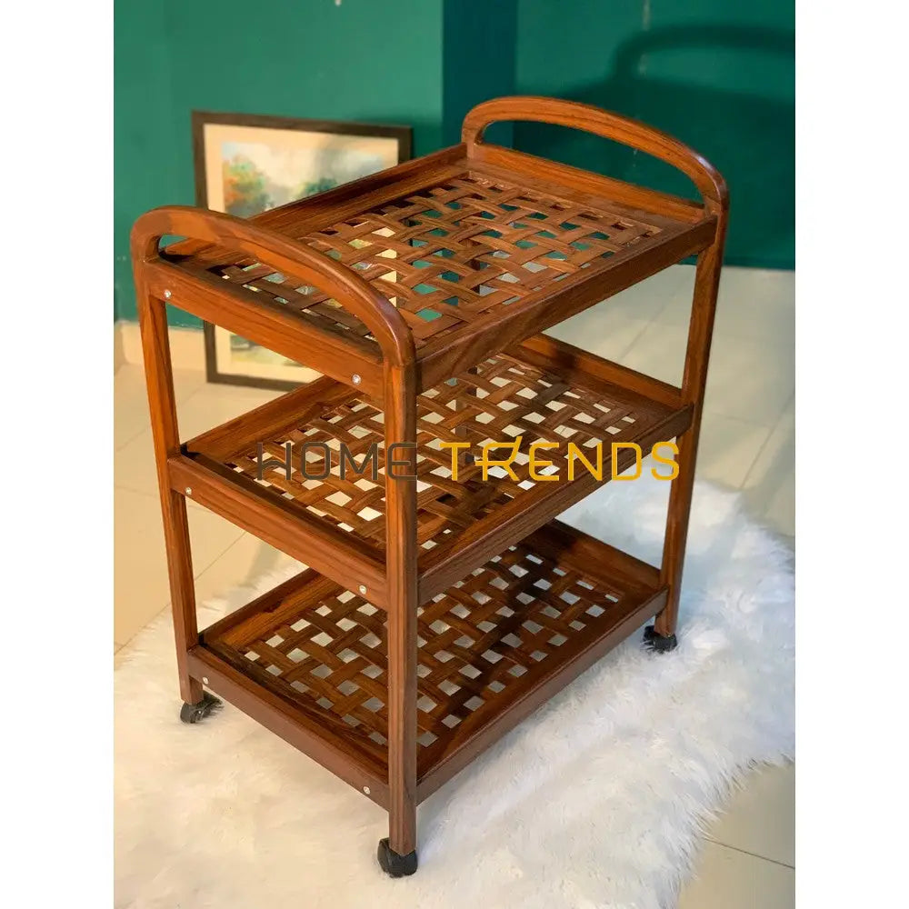 Tia Mesh 3 Tier Tea Trolley