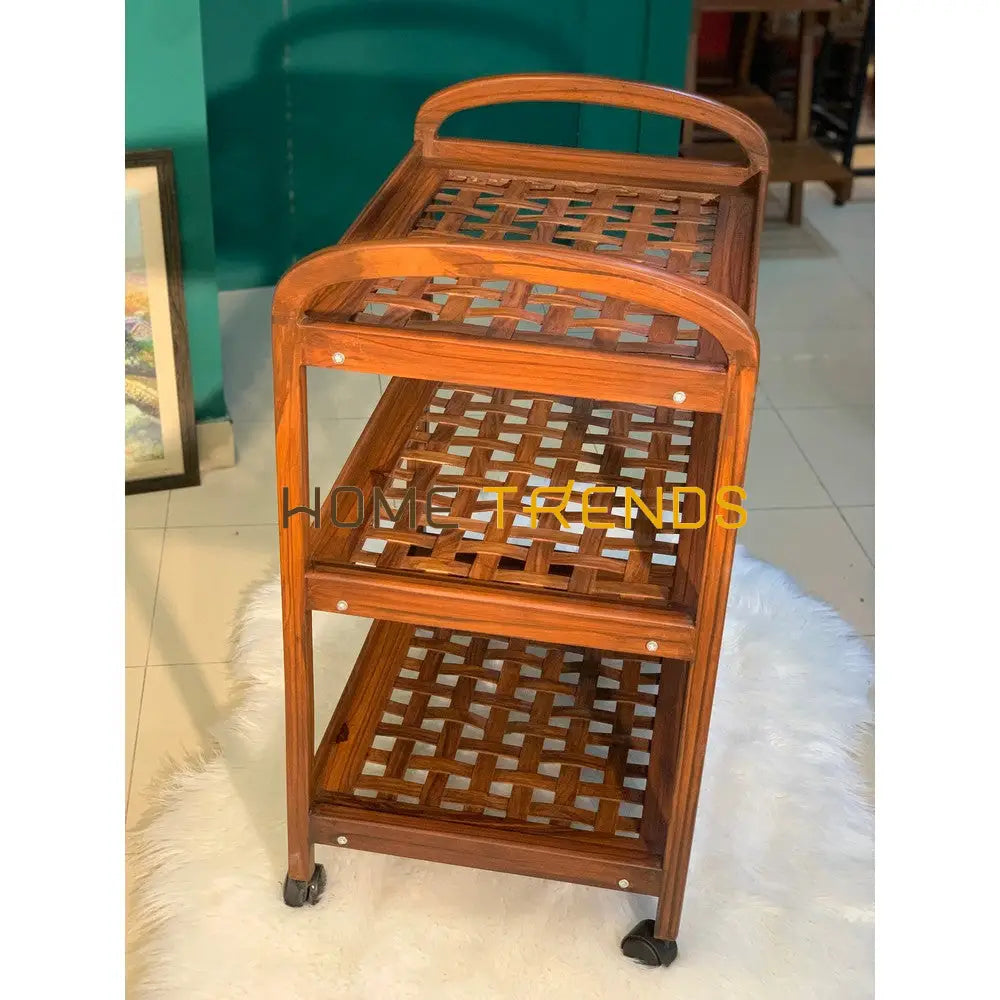 Tia Mesh 3 Tier Tea Trolley