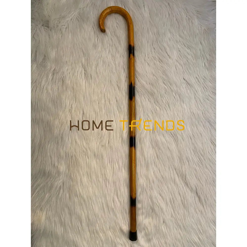 Traditional Black Brown Khundi / Walking Stick Miscellaneous Decor