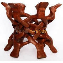 Traditional Brown Zig Zag Style Hands Stand Sculptures & Monuments