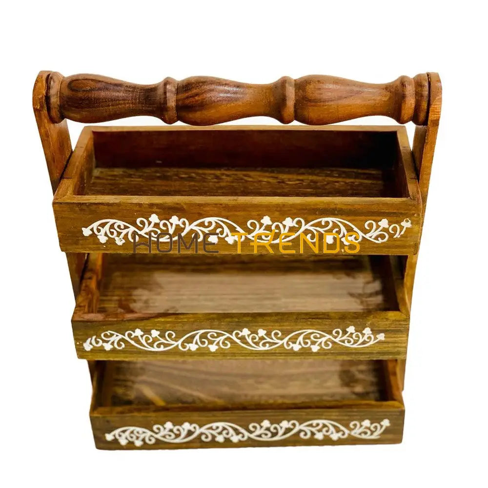 Traditional Embossed Kitchen Organizer Basket Organizers