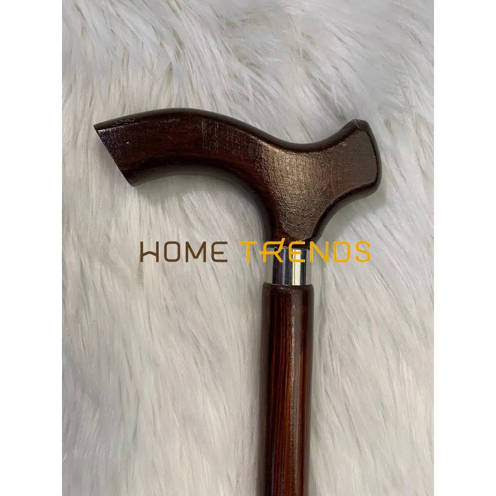 Traditional Silver Joint Dark Brown Khundi / Walking Stick Miscellaneous Decor