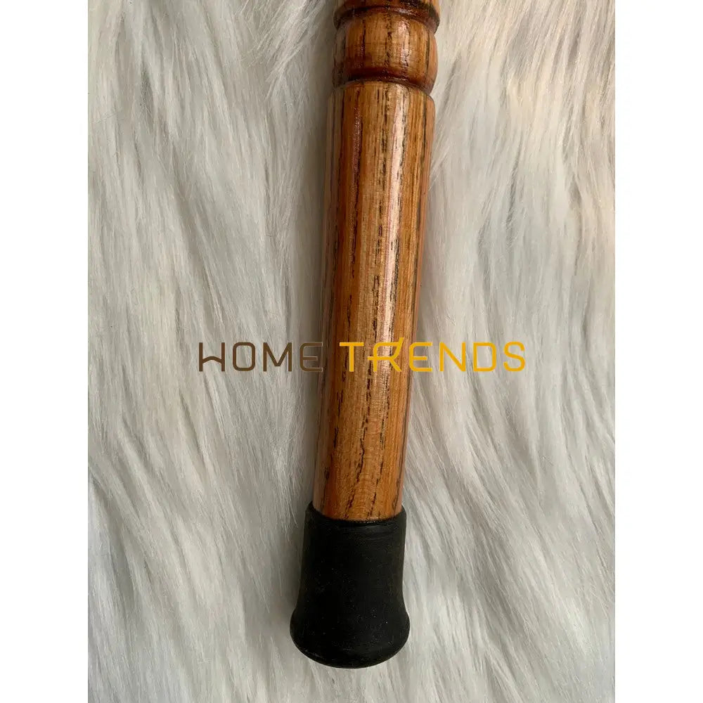 Traditional Silver Joint Light Brown Khundi / Walking Stick Miscellaneous Decor