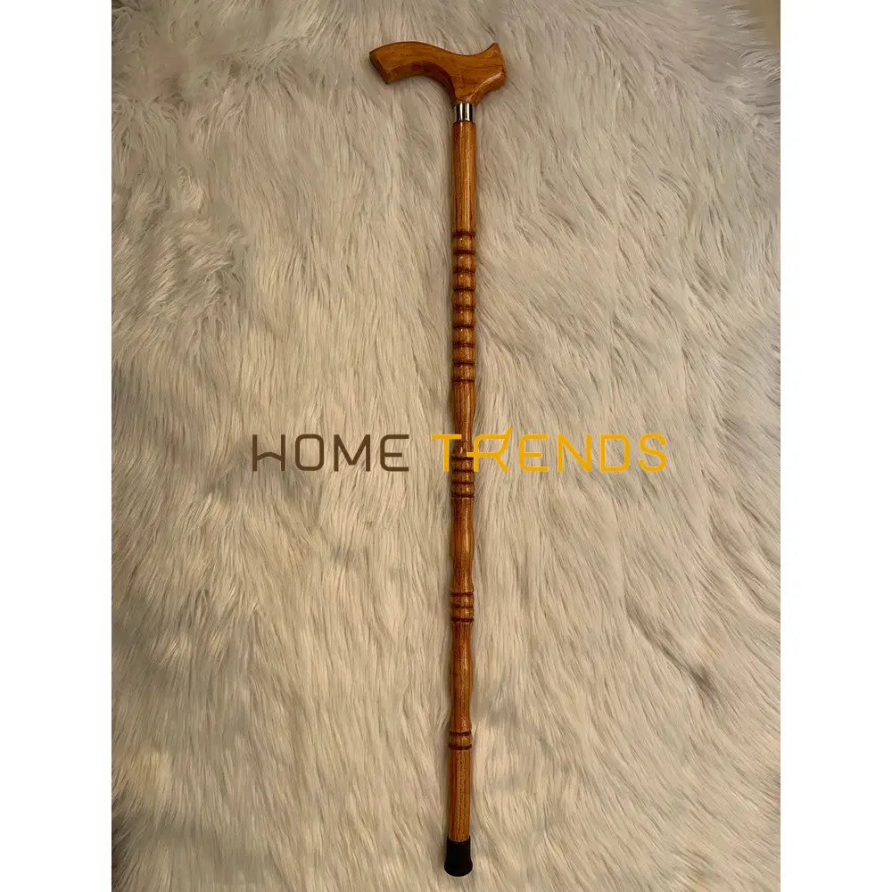 Traditional Silver Joint Light Brown Khundi / Walking Stick Miscellaneous Decor