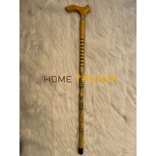 Traditional Silver Joint Walnut Khundi / Walking Stick Miscellaneous Decor