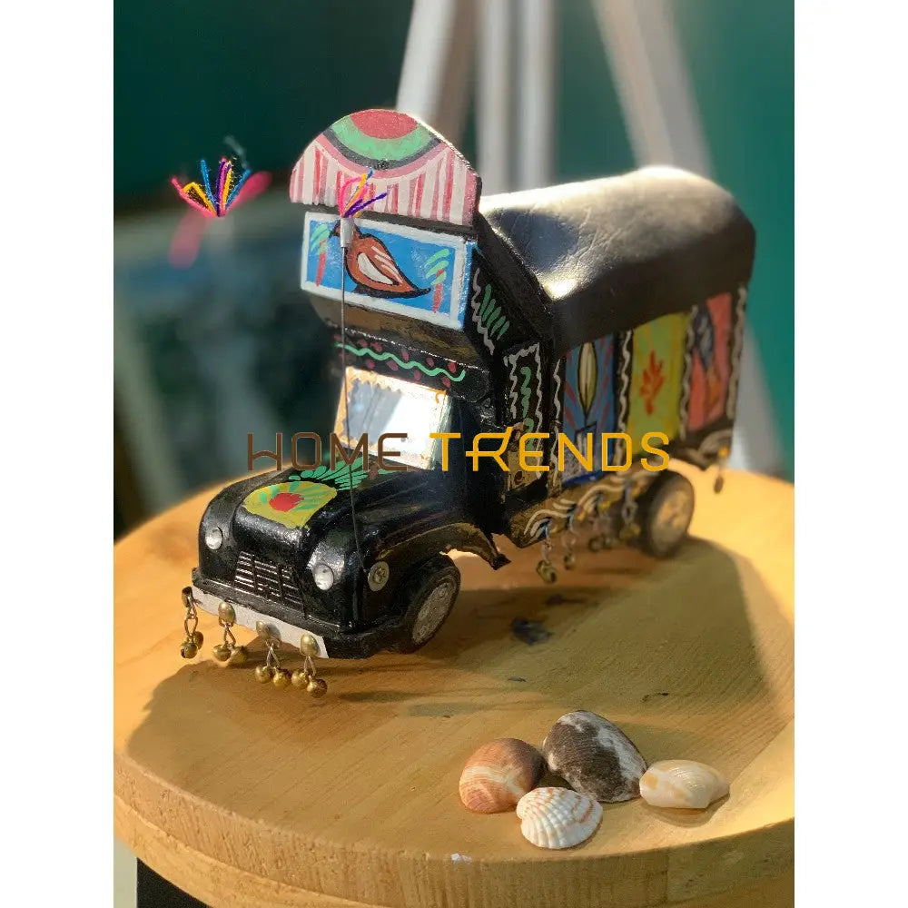 Traditional Style Black Large Truck Model Sculptures & Monuments