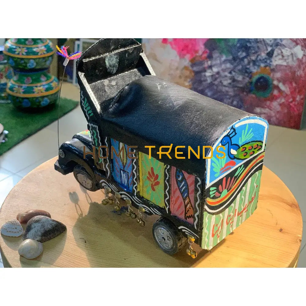 Traditional Style Black Large Truck Model Sculptures & Monuments