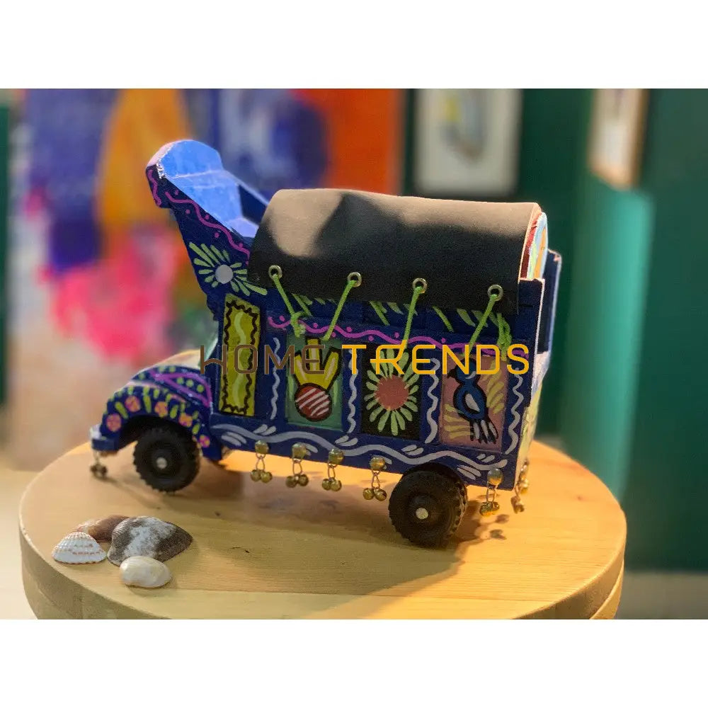 Traditional Style Blue Truck Model Sculptures & Monuments