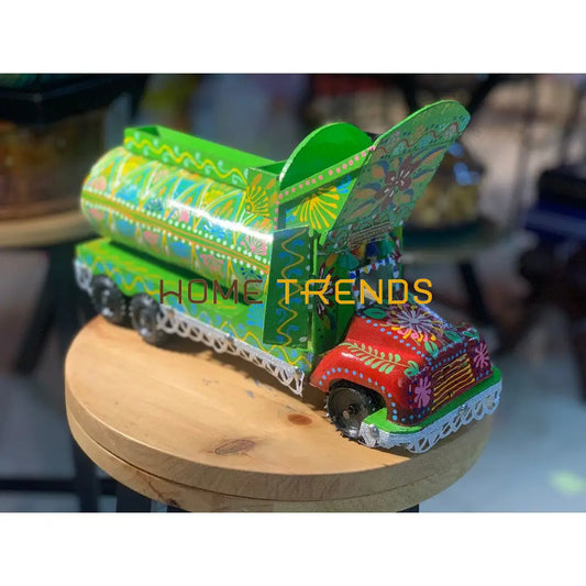 Traditional Style Green Oil Tanker Sculptures & Monuments