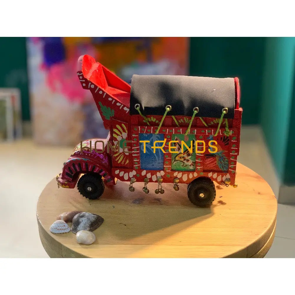 Traditional Style Red Truck Model Sculptures & Monuments