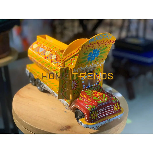 Traditional Style Yellow Oil Tanker Sculptures & Monuments