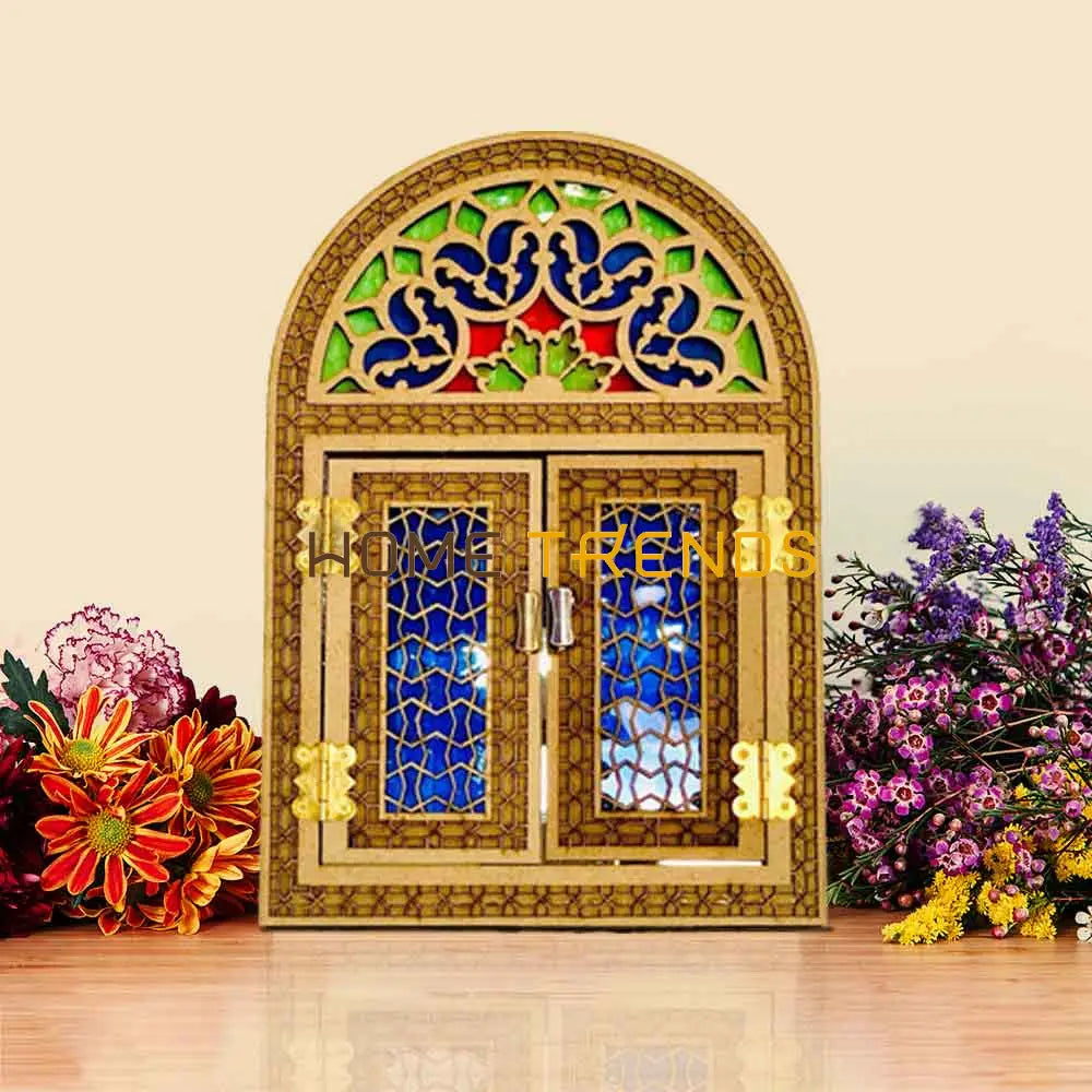 Traditional Window Style Golden Mirror Small Wall Mirrors