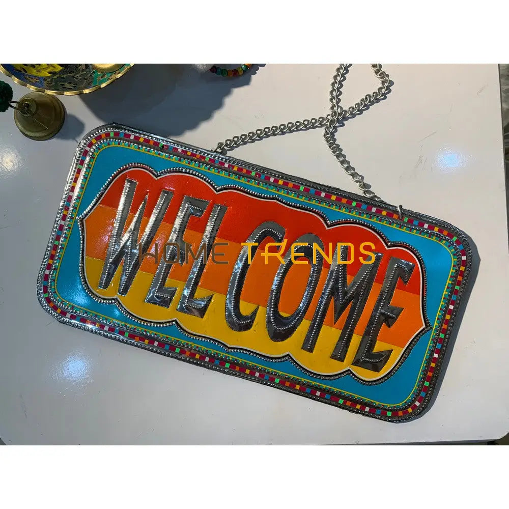 Truck Art Inspired Welcome Wall Plate Hangings