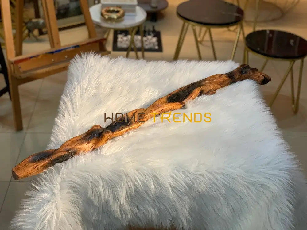 Twisted Sheesham Solid Wood Horse Stick Miscellaneous Decor