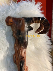 Twisted Sheesham Solid Wood Markhor Stick Miscellaneous Decor