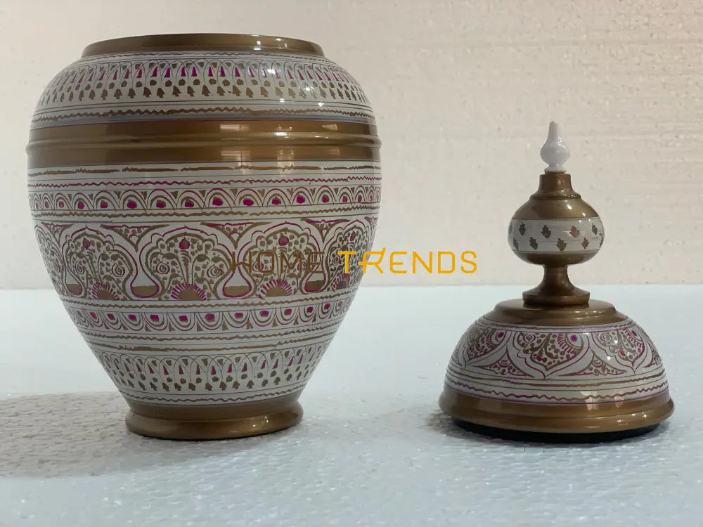 White And Pink Minaret Style Candy Jar Jars