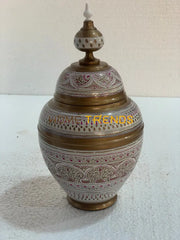 White And Pink Minaret Style Candy Jar Jars