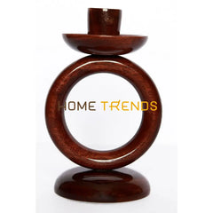 Wood 1 Tier Ring Candle Stand Stands