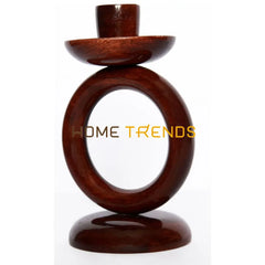 Wood 1 Tier Ring Candle Stand Stands